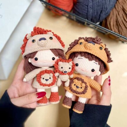 2 In 1 Lion Doll Crochet Pattern