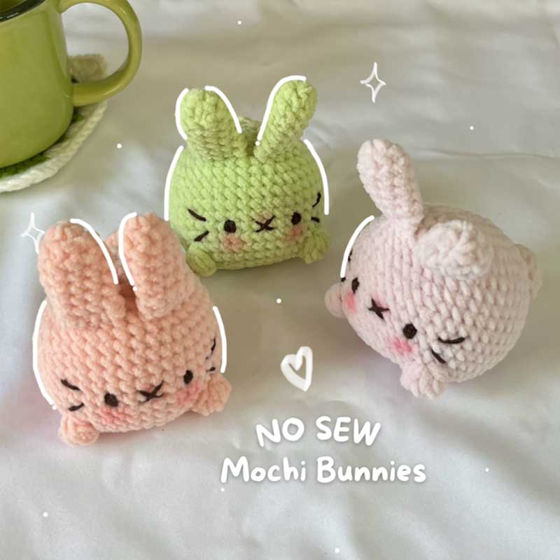 Digital Download – PDF No Sew Mochi Bunny Crochet Pattern No Sew Mochi Bunny Crochet Pattern